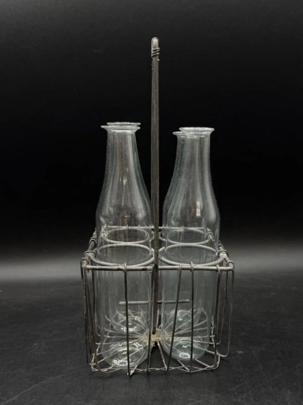 Milk Crate 4 Roost Milk Bottle Pitcher Vase Industrial Metal Rack